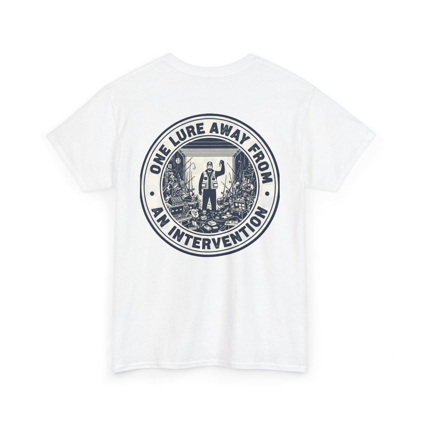 One Lure Away From an Intervention Fishing T-Shirt – Funny Fisherman Graphic Tee