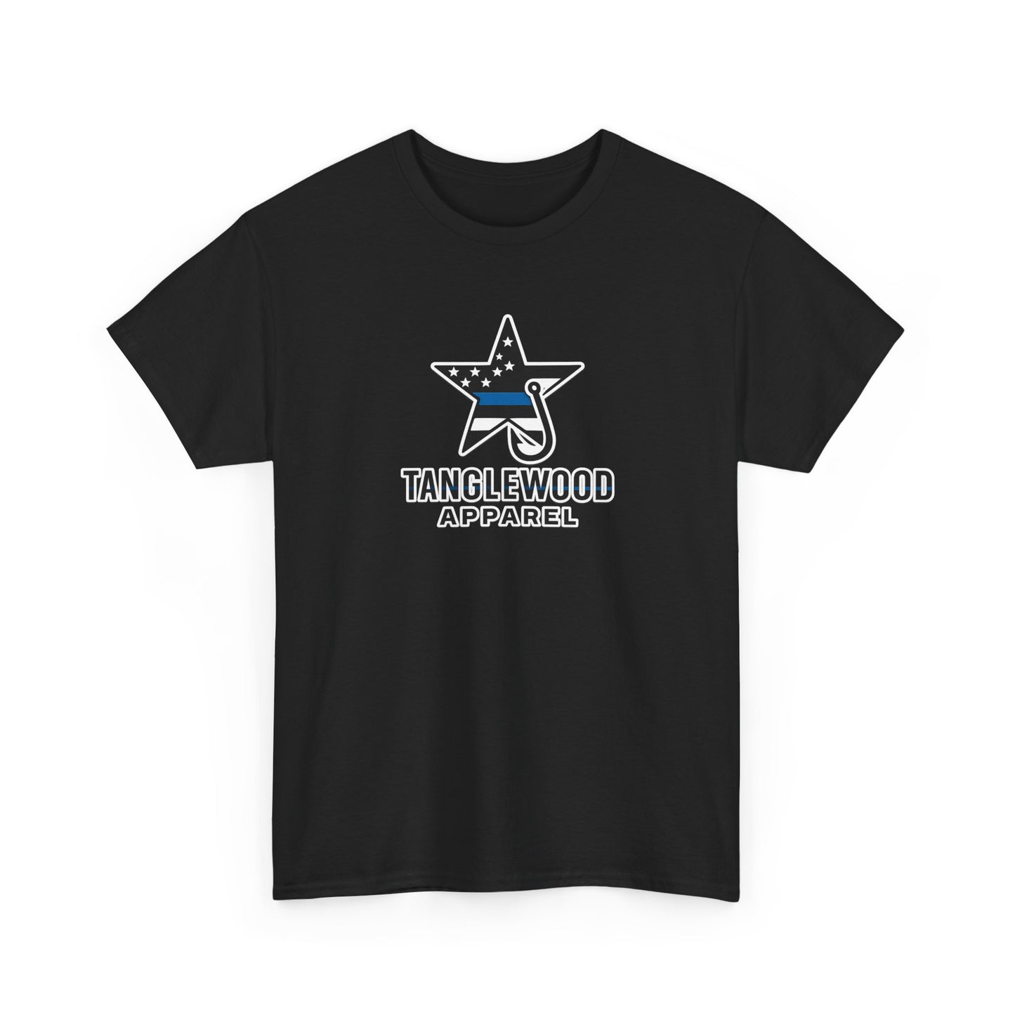 Thin Blue Line Fishing Lure T-Shirt – American Flag Crankbait Tee for Anglers