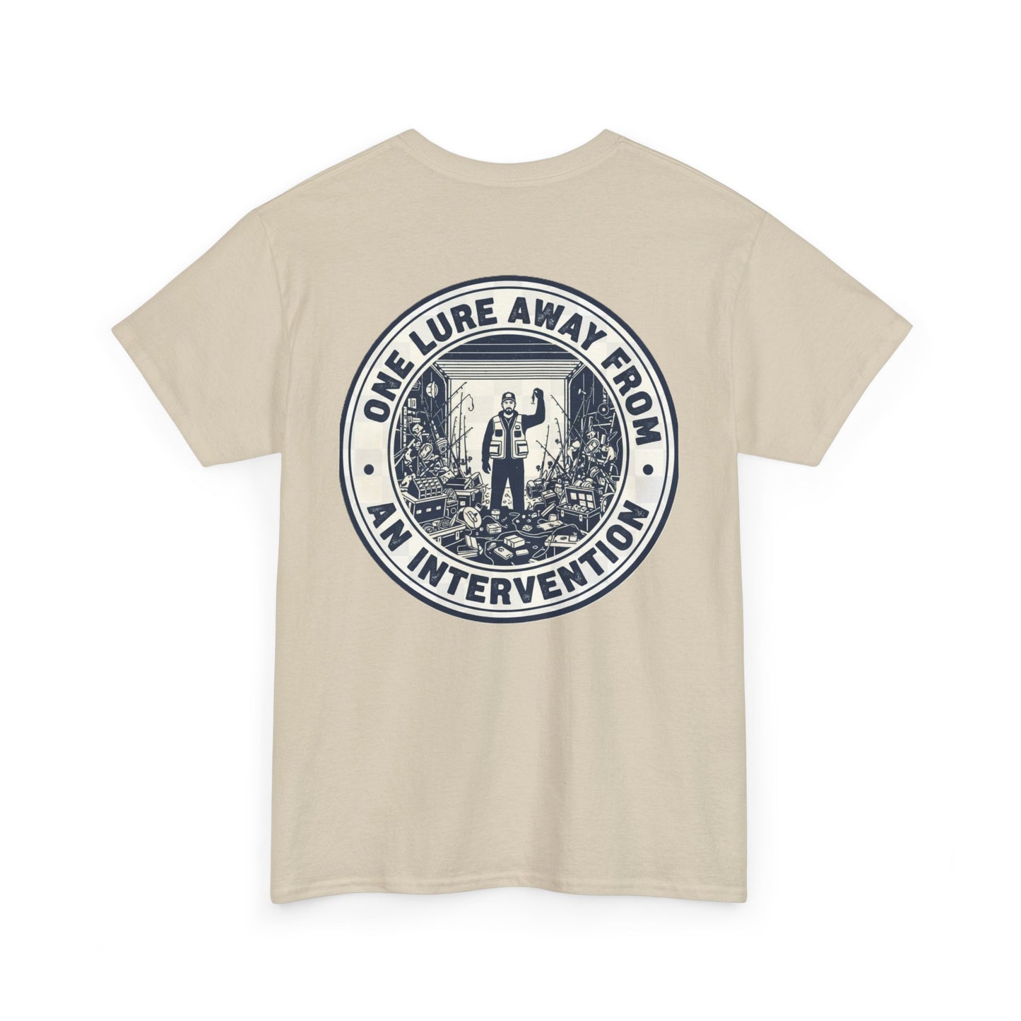 One Lure Away From an Intervention Fishing T-Shirt – Funny Fisherman Graphic Tee