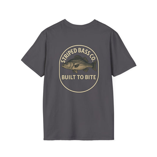Striped Bass Co. "Built to Bite" Vintage Fishing Tee