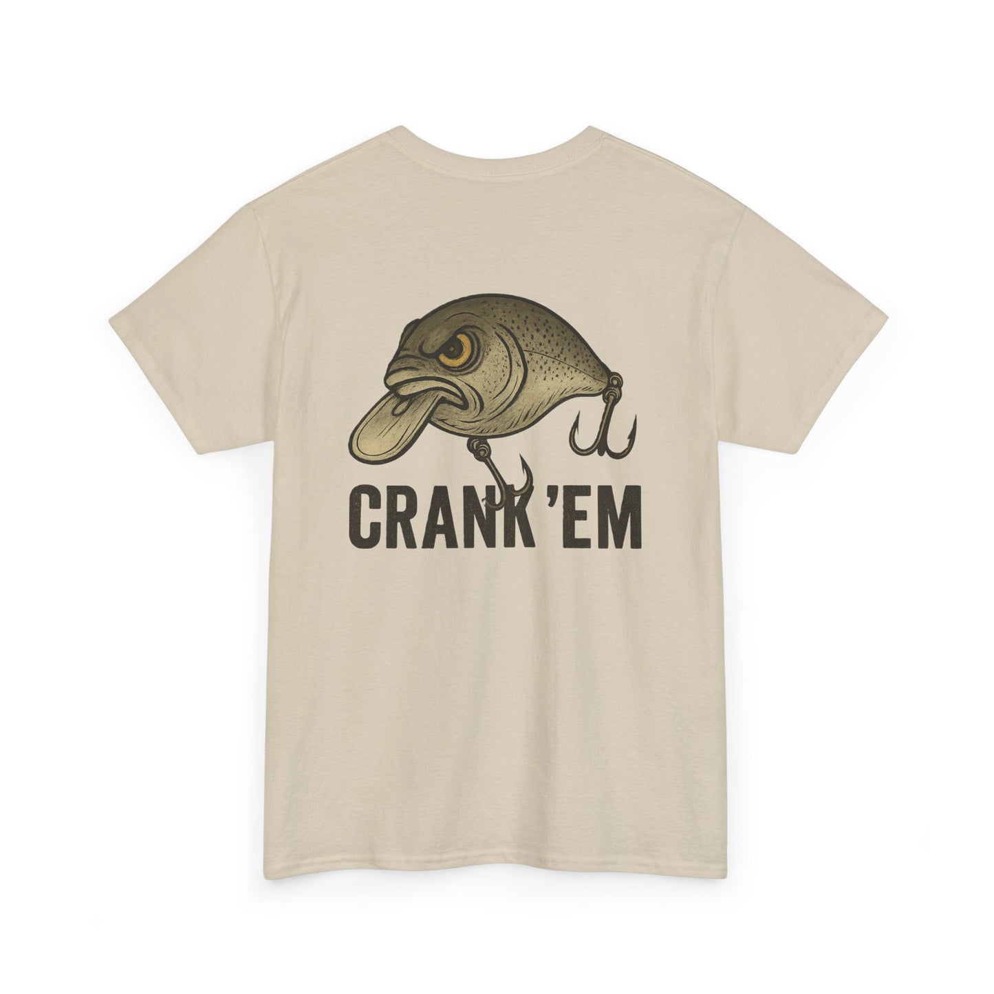 Crankbait Fishing T-Shirt – “Crank ’Em” Funny Bass Fishing Tee for Anglers