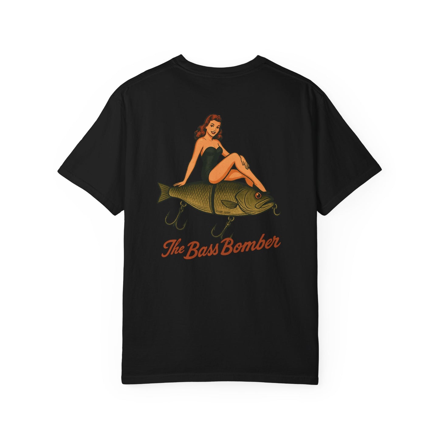 The Bass Bomber Vintage Pin-Up Fishing T-Shirt