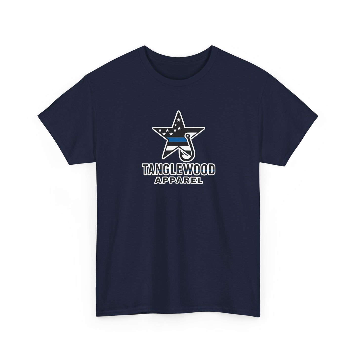 Thin Blue Line Fishing Lure T-Shirt – American Flag Crankbait Tee for Anglers