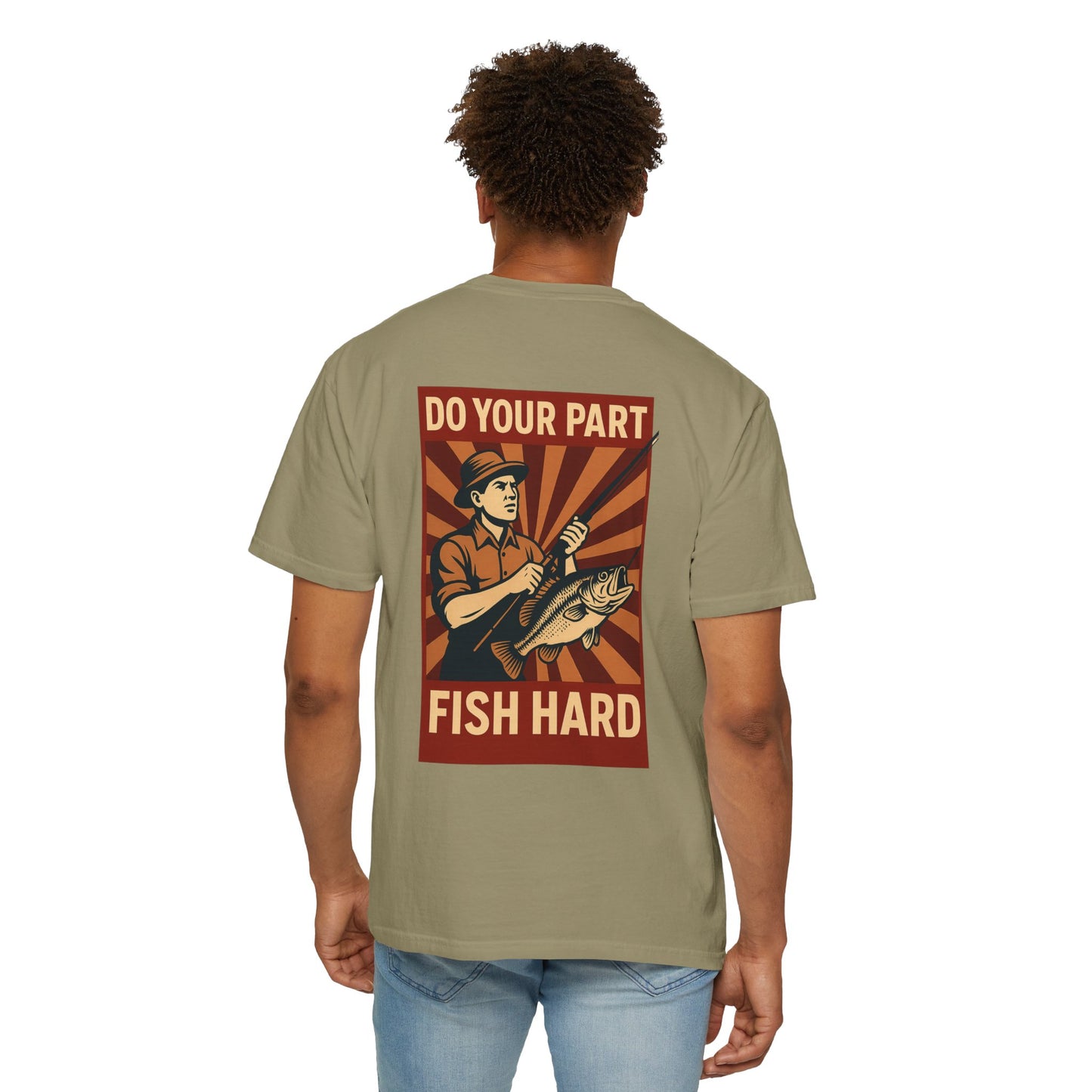 Do Your Part – Fish Hard Vintage Propaganda Fishing T-Shirt