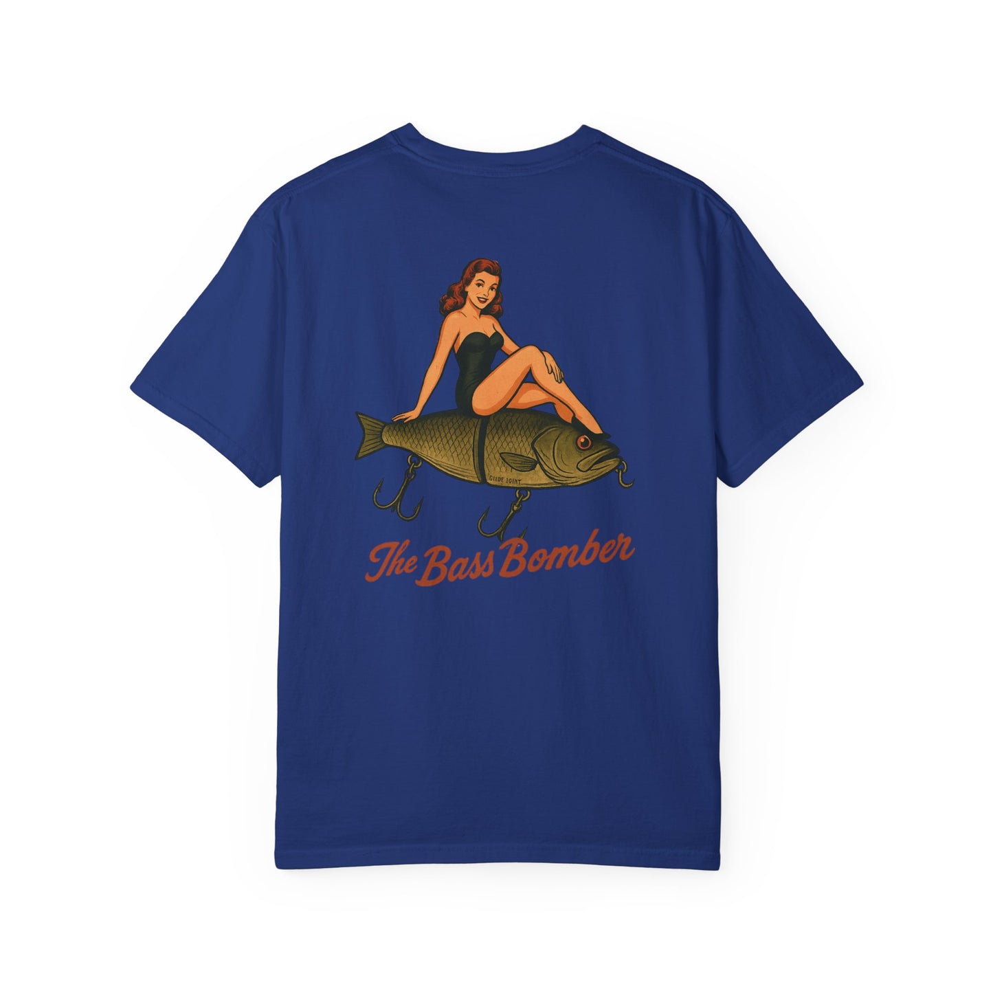 The Bass Bomber Vintage Pin-Up Fishing T-Shirt
